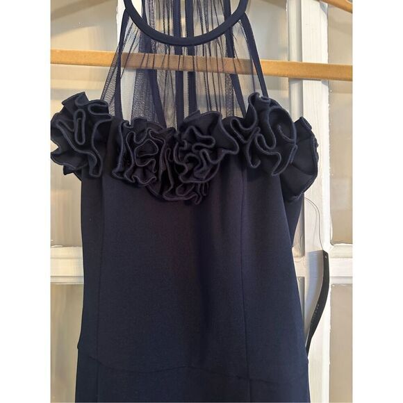 Maggy London Elegant black small Halter Cocktail Dress for Women - Picture 6 of 10